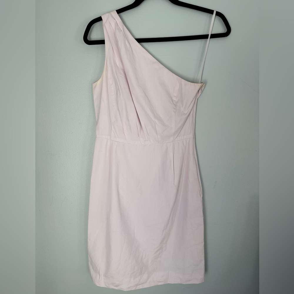 J. Crew One-Shoulder Light Pink Dress